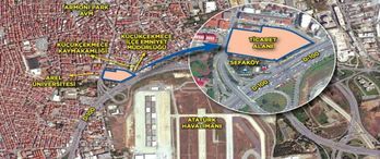 E5 Meydan projesinde inşaat başladı