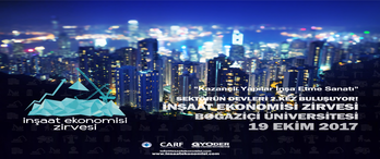 İnşaat Ekonomisi Zirvesi’nin ikincisi 19 Ekim’de gerçekleştirilecek