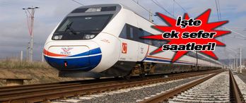 Ankara-İstanbul Arası YHT Seferleri Artırıldı!