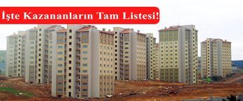 Kastamonu Taşköprü Toki Kura Sonuçları Tam Listesi