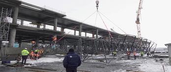 3. Havalimanı İnşaatında Çatı Montajı Başladı