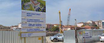 Niğde Yeni Adliyesi İnşaatı Devam Ediyor!