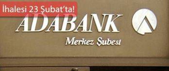 Adabank Yeniden Satışta
