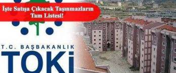 Toki 206 Adet Taşınmazı 7 Nisan’da Satışa Çıkarıyor