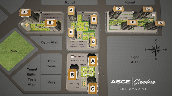 Asce Çamlıca Konutları