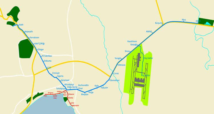 Antalya'ya Raylı Sistem Hattı Yapılacak