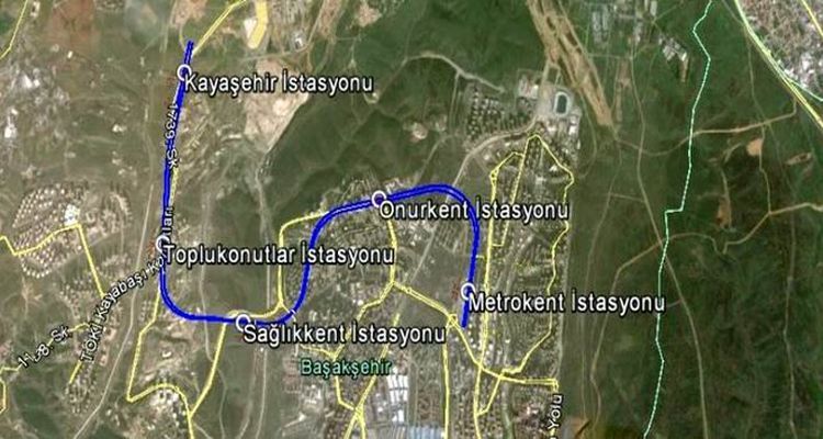 Başakşehir-Kayaşehir Metrosu'nda inşaat çalışmaları başladı