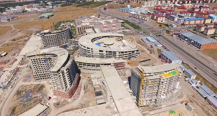 Erzurum Şehir Hastanesi inşaatının yüzde 65’i tamamlandı