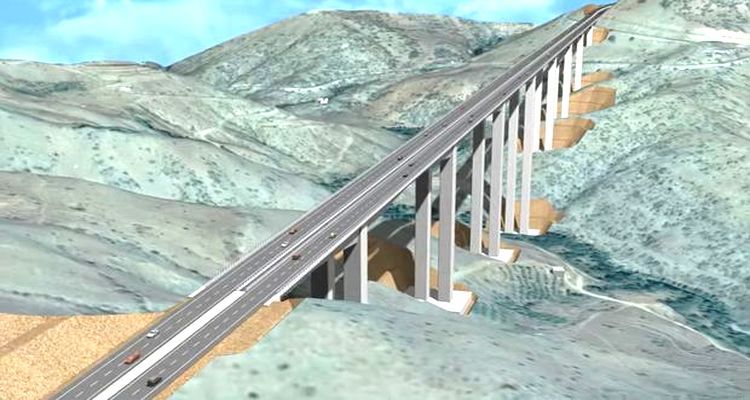 Türkiye’nin en yüksek viyadüğü Eğiste Viyadüğü İç Anadolu ve Antalya’yı birleştirecek