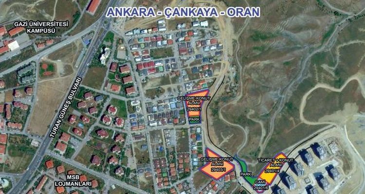 Emlak Konut Ankara Oran arsasını ihaleye çıkardı