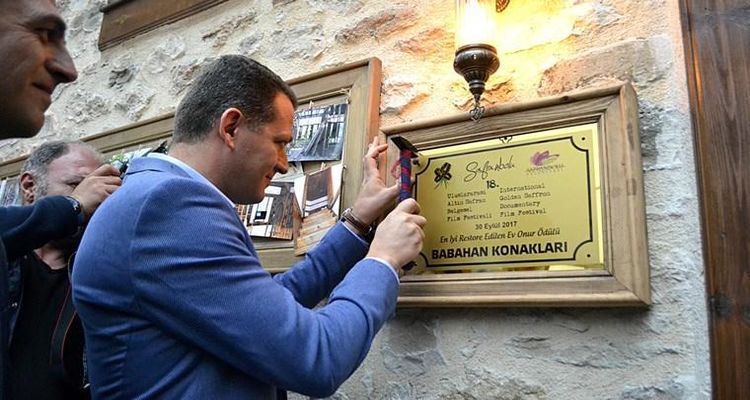 Safranbolu'da en iyi restore edilen ev plaket aldı