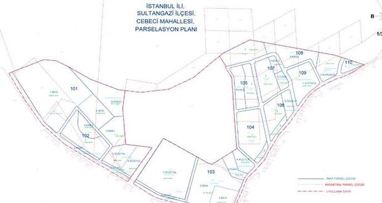 Sultangazi Cebeci ve 50. Yıl Mahallesi parselasyon planı askıya çıktı