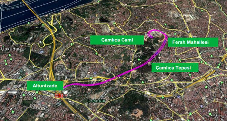 Altunizade-Çamlıca metrosunun ÇED süreci başladı