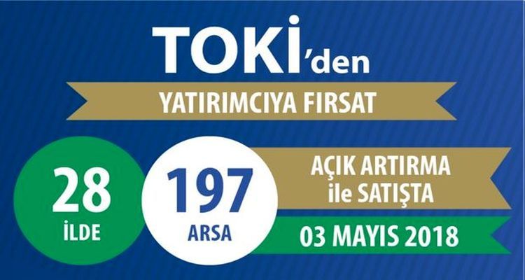 TOKİ'den satılık 197 arsa