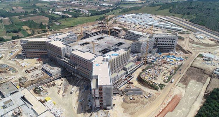Bursa Şehir Hastanesi inşaatında sona gelindi