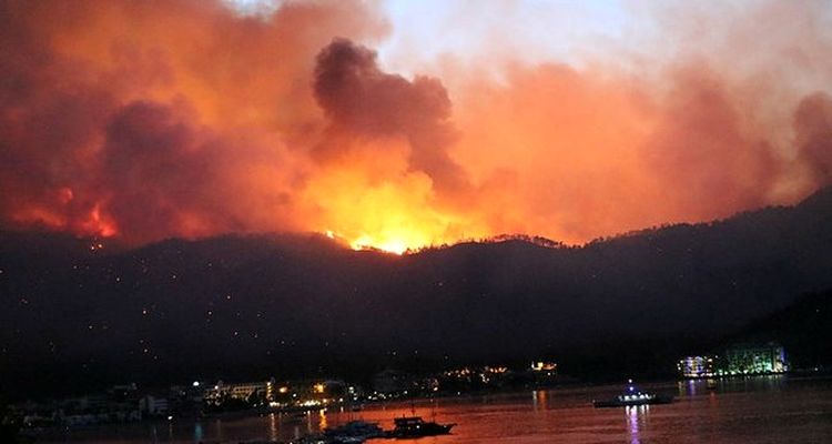 Manavgat'ta 768 konut yangından hasar gördü