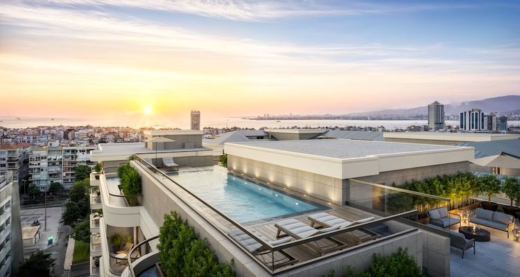 İzmir’in Merkezinde İnşası Devam Eden Ege Yapı Alsancak’ta Binalar Yükselmeye Başladı