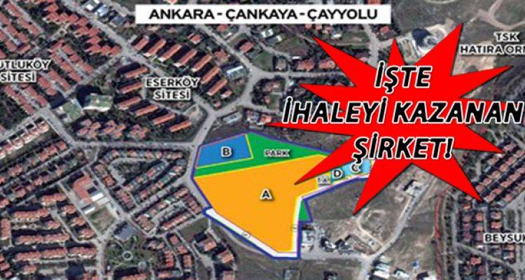 Emlak Konut Ankara Çayyolu arsa ihalesi sonucu belli oldu!