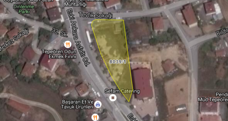 Tuzla Belediyesi'nden 5.7 Milyon TL'ye Satılık Arsa