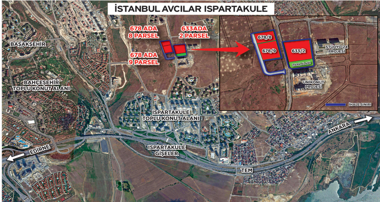 Emlak Konut Ispartakule 5.Etap 8 Mart’ta İhaleye Çıkıyor