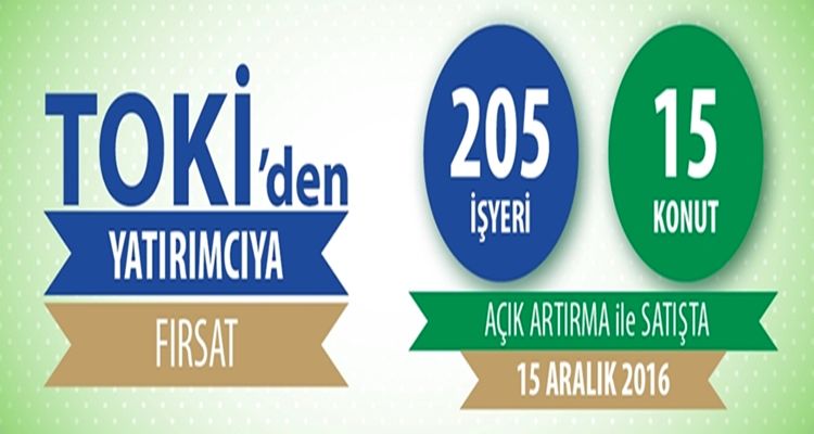 TOKİ'nin 220 Gayrimenkulü Bugün Satışa Çıkıyor