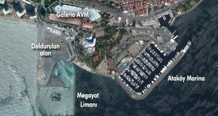 Ataköy Mega Yat Limanı Mühürlendi