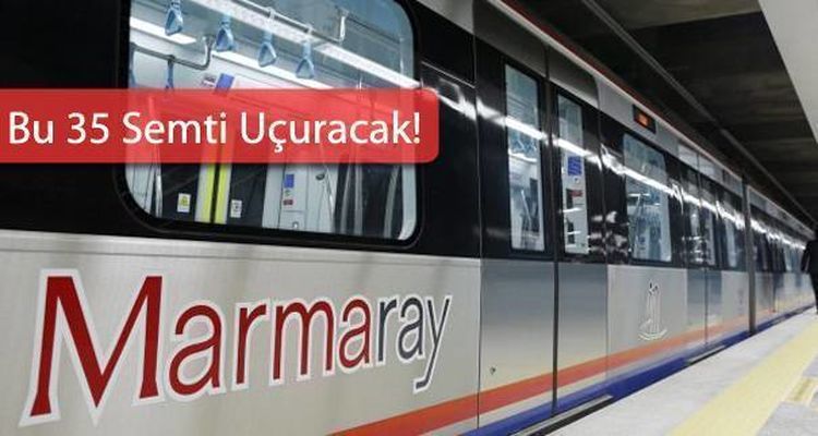 Halkalı Gebze Marmaray Yüzeysel Metrosu Durakları