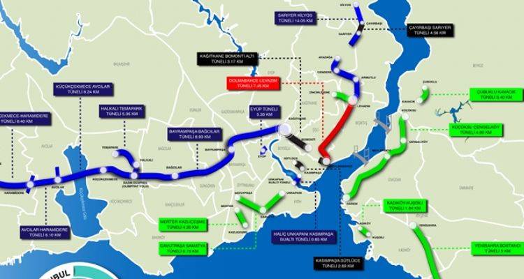 İstanbul'da 16 Yeni Tünel Yol Geliyor