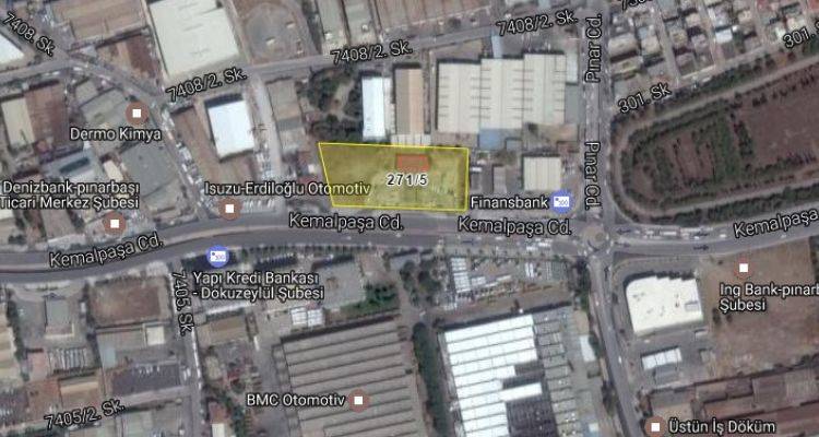 Bornova Belediyesi Emlak ve İstimlak Müdürlüğünden Satılık Taşınmaz