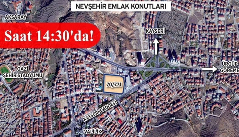 Nevşehir Emlak Konutları İhalesi Yarın