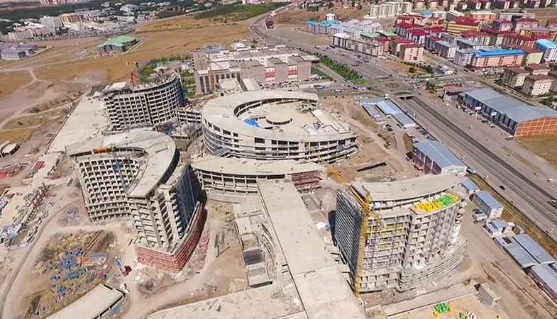 Erzurum Şehir Hastanesi inşaatının yüzde 65’i tamamlandı