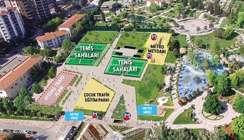 Göztepe Parkı'nda metro çalışmaları başlayacak
