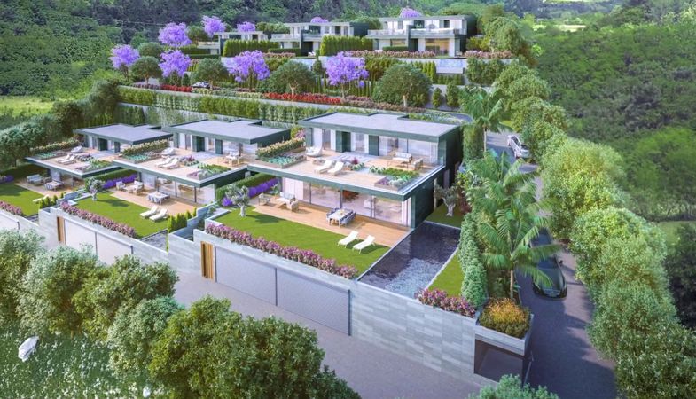 Oxa Gündoğan, dubleks ikiz villa tasarımıyla göz dolduruyor