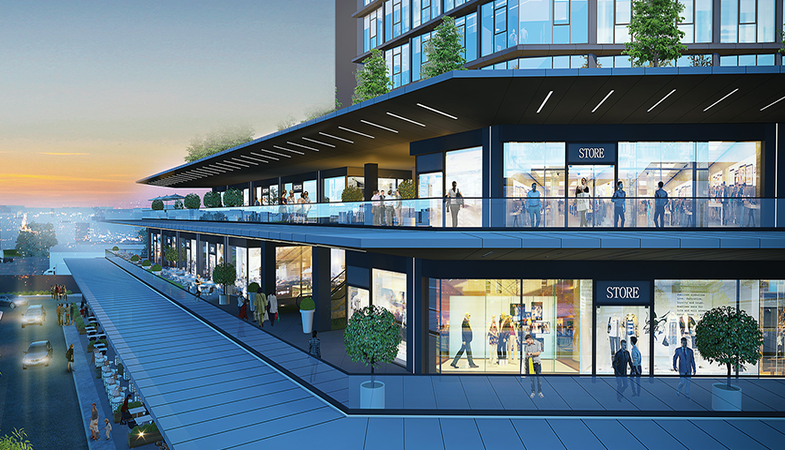 Terrace Lotus Çarşı'nın ticari bölümleri satışa çıktı