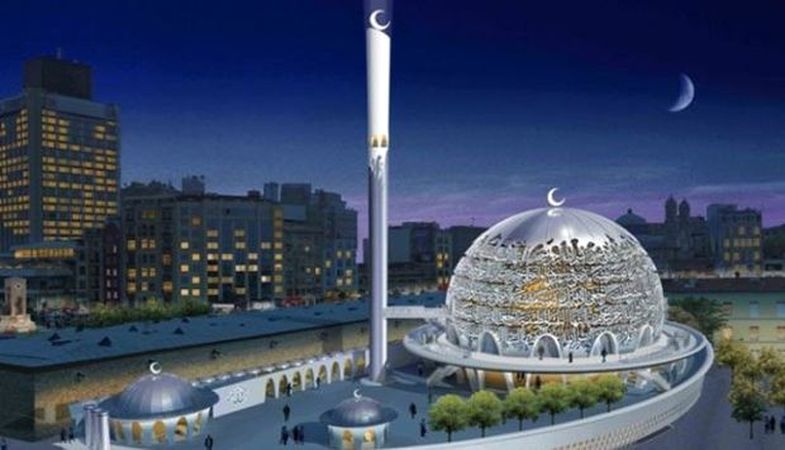 Taksim Camii’nin kaba inşaatı tamamlandı