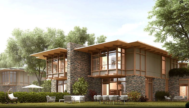 Düşler Vadisi'ndeki örnek villalar ziyarete açıldı