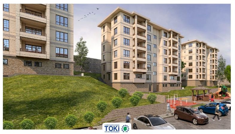 Cinderesi'nde TOKİ imzalı modern konutlar yükseliyor