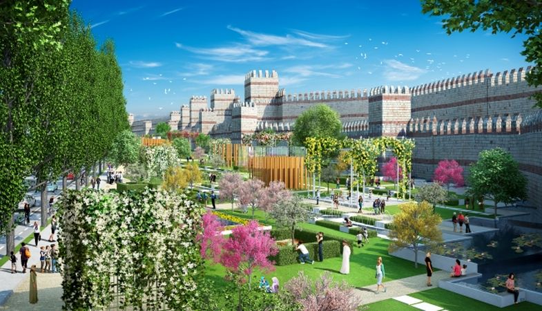 Fatih'te kurulan millet bahçesinde ilk etap tamamlandı