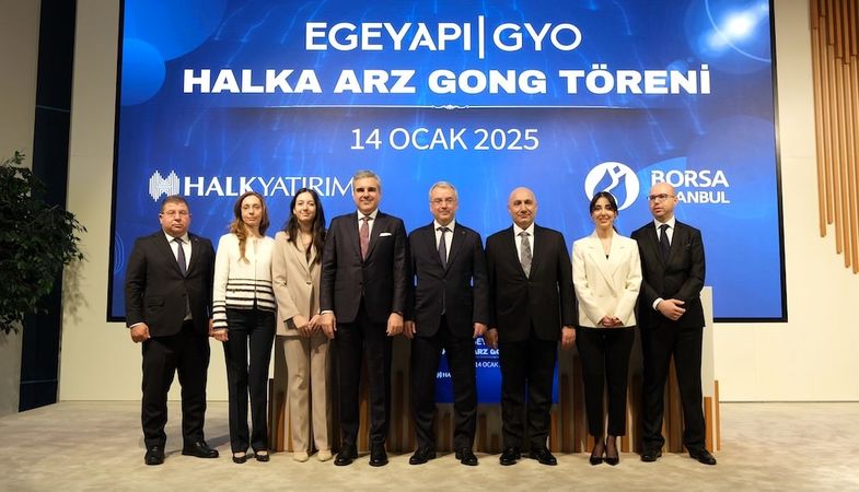 Borsa İstanbul’da yılın ilk halka arzı için gong, EgeYapı Avrupa GYO adına çaldı