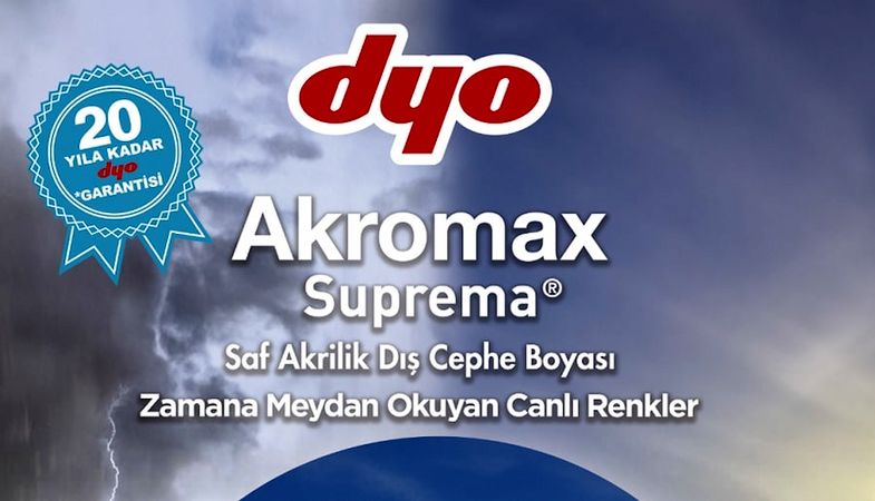 DYO’dan Son Teknoloji Dış Cephe Boyası; Akromax Suprema