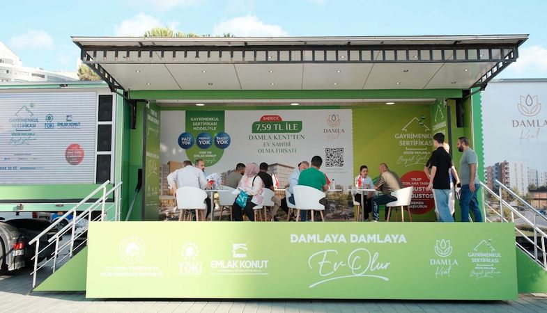 GAYRİMENKUL SERTİFİKASI BİLGİLENDİRME TIR VE ÇADIRLARI İSTANBUL MEYDANLARINDA