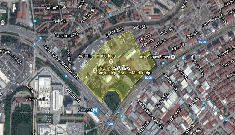Ankara Büyükşehir Belediyesi'nden 356.2 Milyon TL'ye Satılık Arsa