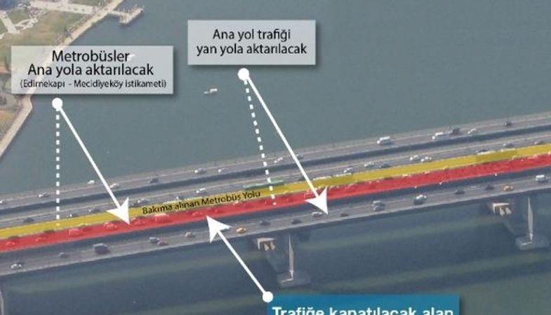 Haliç Köprüsü Metrobüs Yolu Bakımı 28 Ağustos’ta Başlıyor!