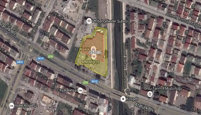 Altınordu'daki AVM 36 Milyon TL'ye Satışa Çıkıyor