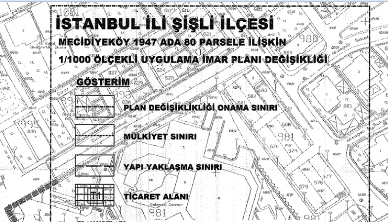 Şişli Mecidiyeköy İmar Planı Askıya Çıktı