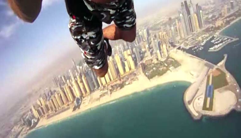 Dubai Gökdelenlerinde Heyecan Dolu Anlar