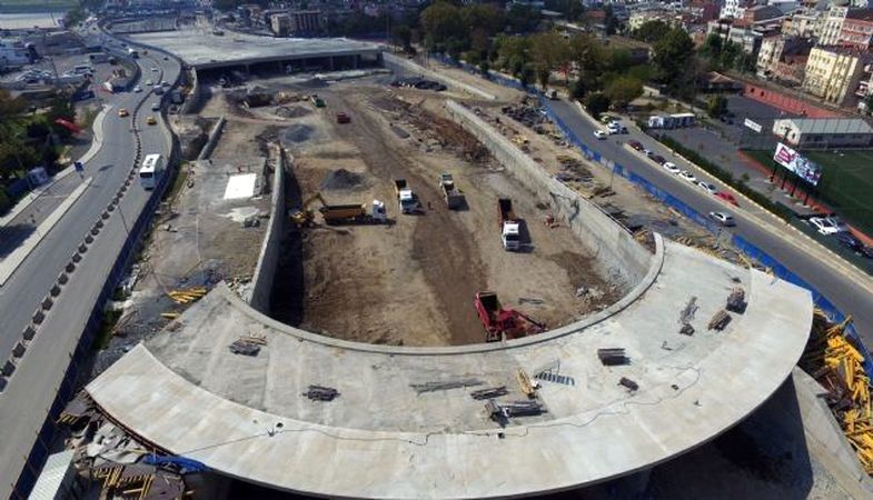 Avrasya Tüneli Projesi Havadan Görüntülendi