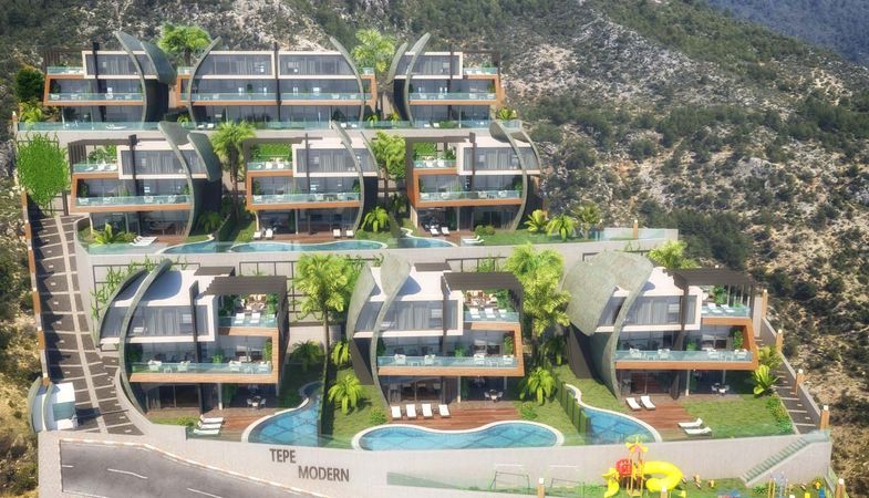 Tepe Modern Villaları'nda 500 Bin Euroya