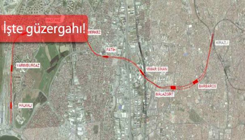 Halkalı Kirazlı Metro Hattı Bakanlıktan Geçti