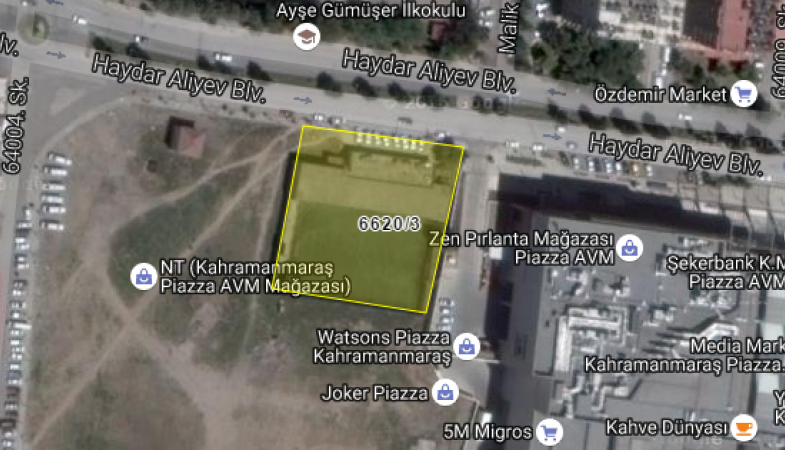 Kahramanmaraş Büyükşehir Belediyesi'nden 20.4 Milyon TL'ye Satılık Arsa